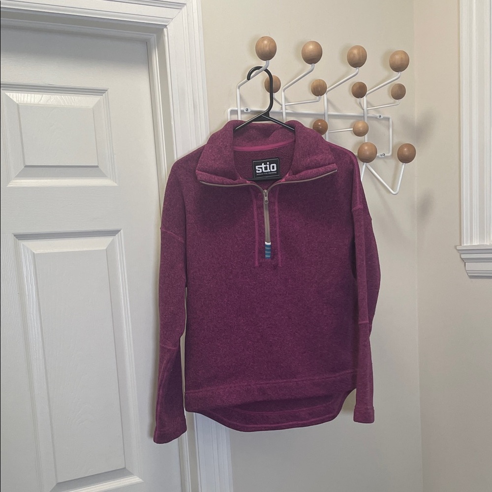 Stio - Classic Quarter Zip Up Pullover - Purple - xs